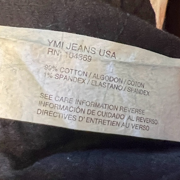 37. YMI Women's Luxe Bella Wide leg, Hise Rise Jeans, Sz. 5/27, Worn once, EUC - Picture 11 of 14